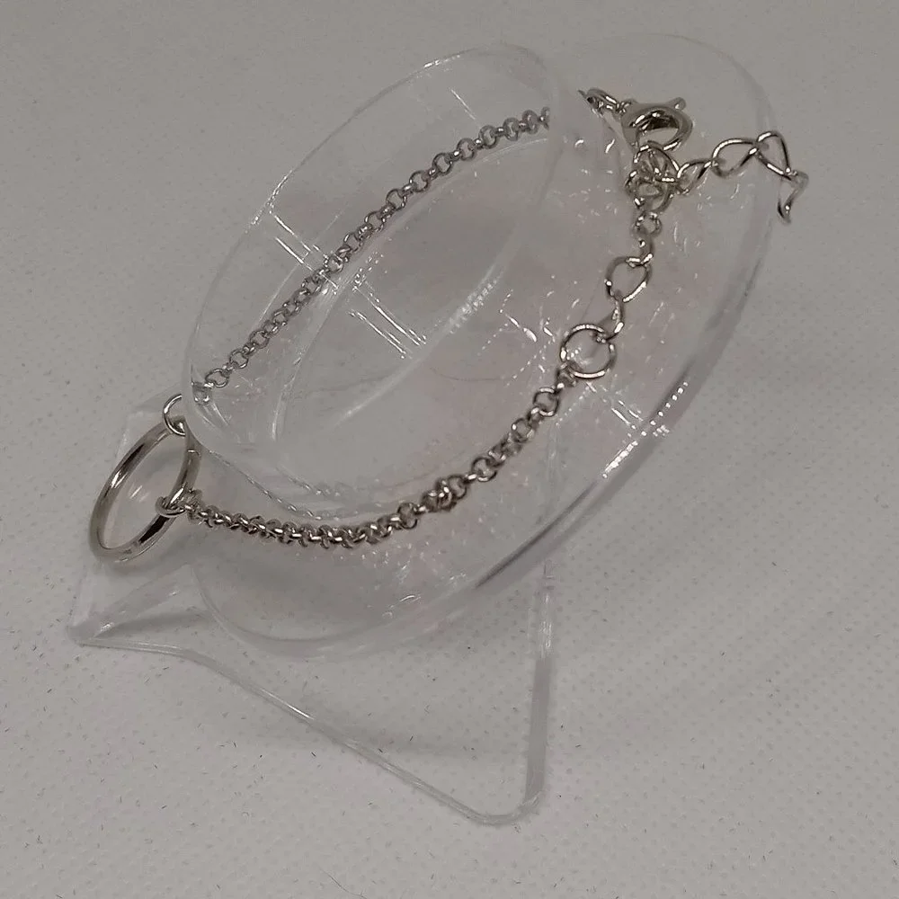 Stainless Steel Bracelet with Open Ring Pendant Jewelry #5 - Picture 7 of 8